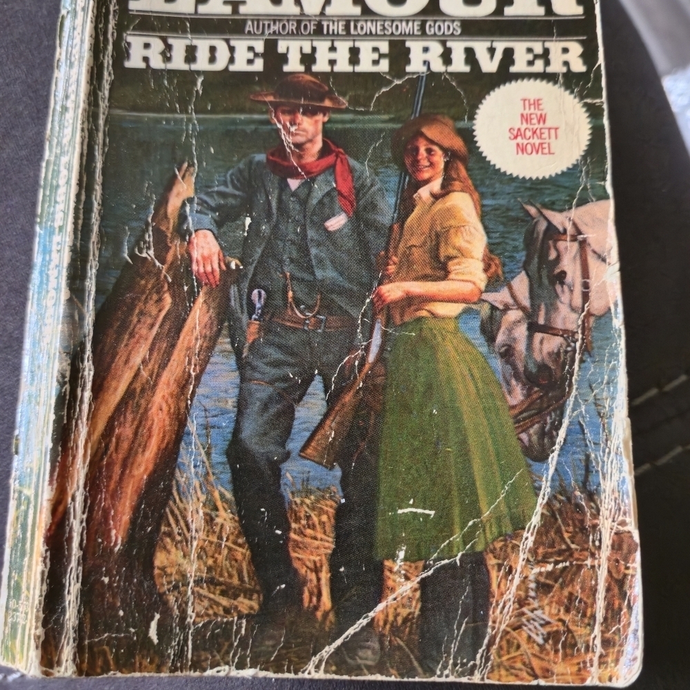 Louis L’Amour Ride The River 1983 Vintage Paperback The Sacketts #17 - Picture 10 of 10